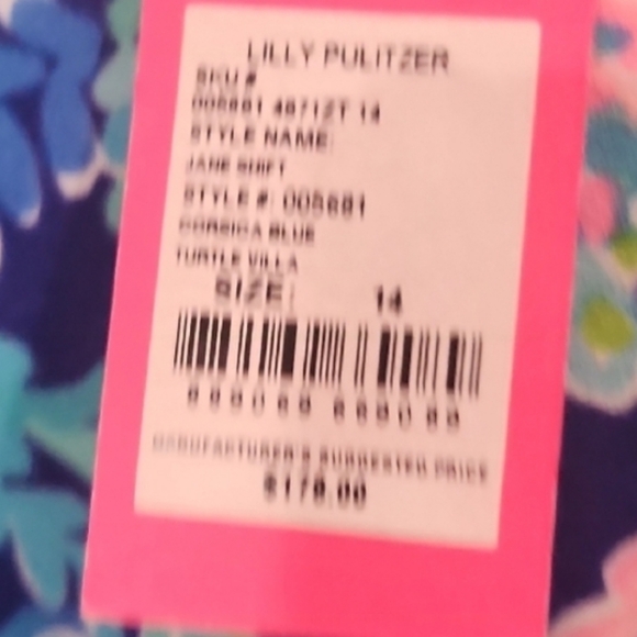 Lilly Pulitzer Jane Shift Dress In Turtle Villa, Size 14 - Picture 7 of 7